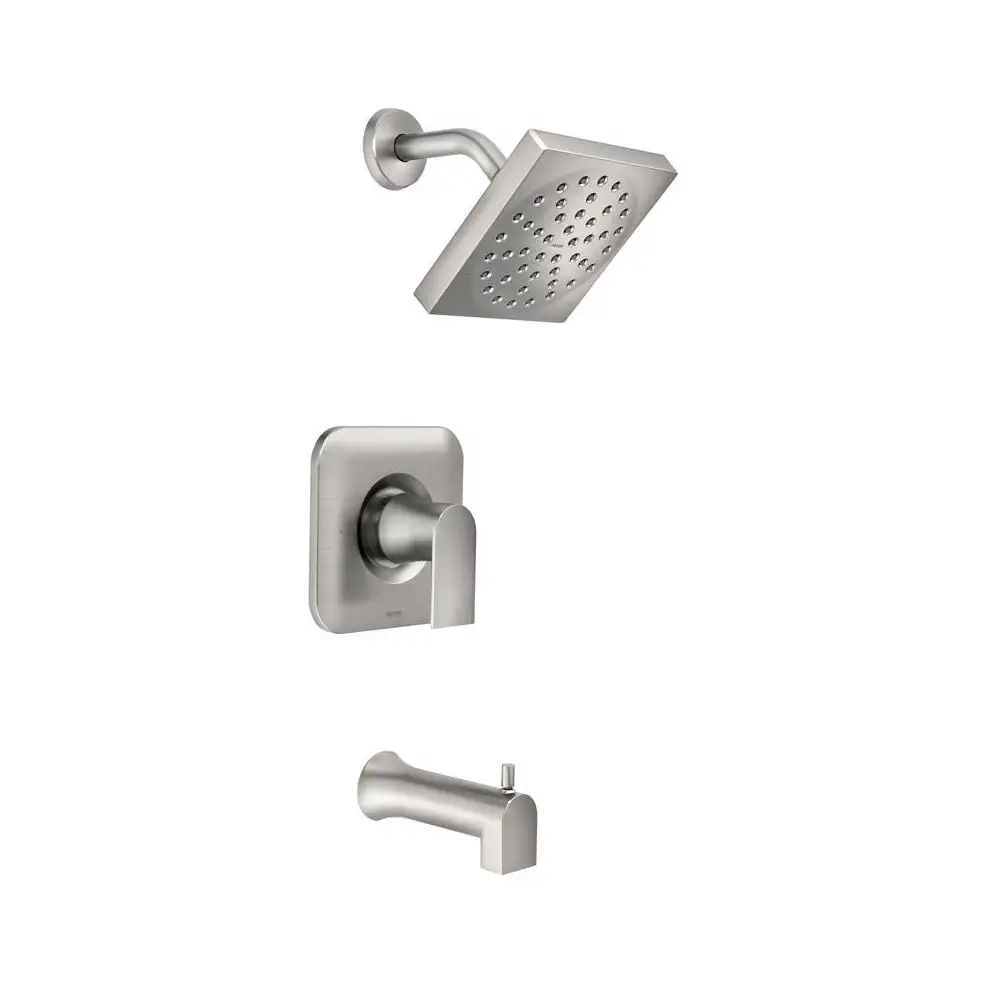 Moen 82760SRN Genta 1-Handle Tub and Shower Faucet