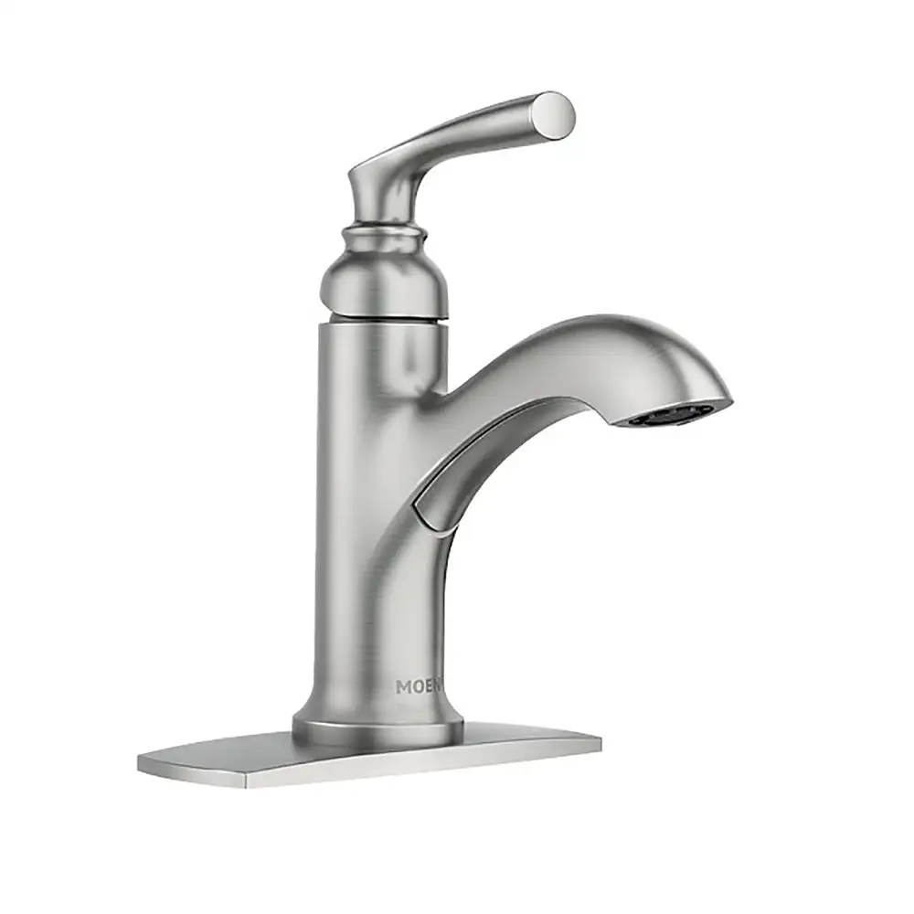 Moen 84535SRN Hilliard One-Handle Bathroom Faucet