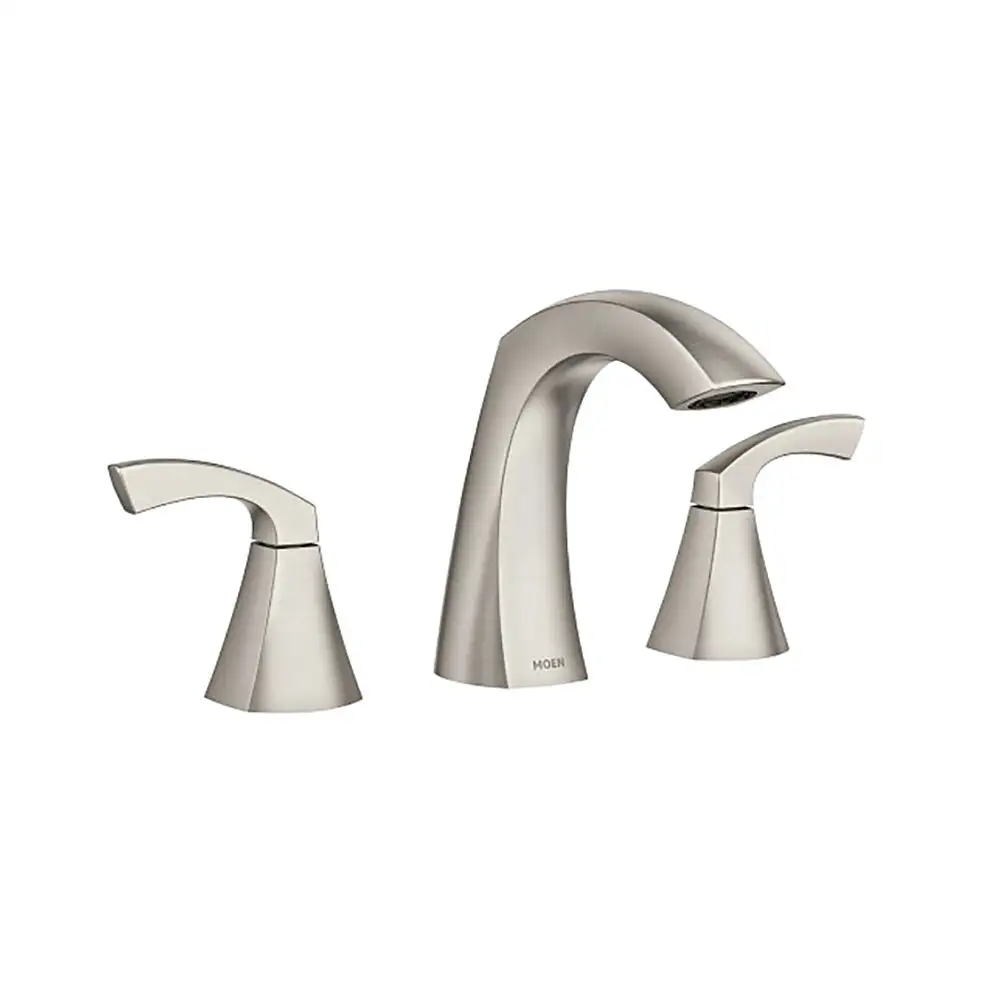 Moen 84504SRN Lindor Two-Handle High Arc Bathroom Faucet