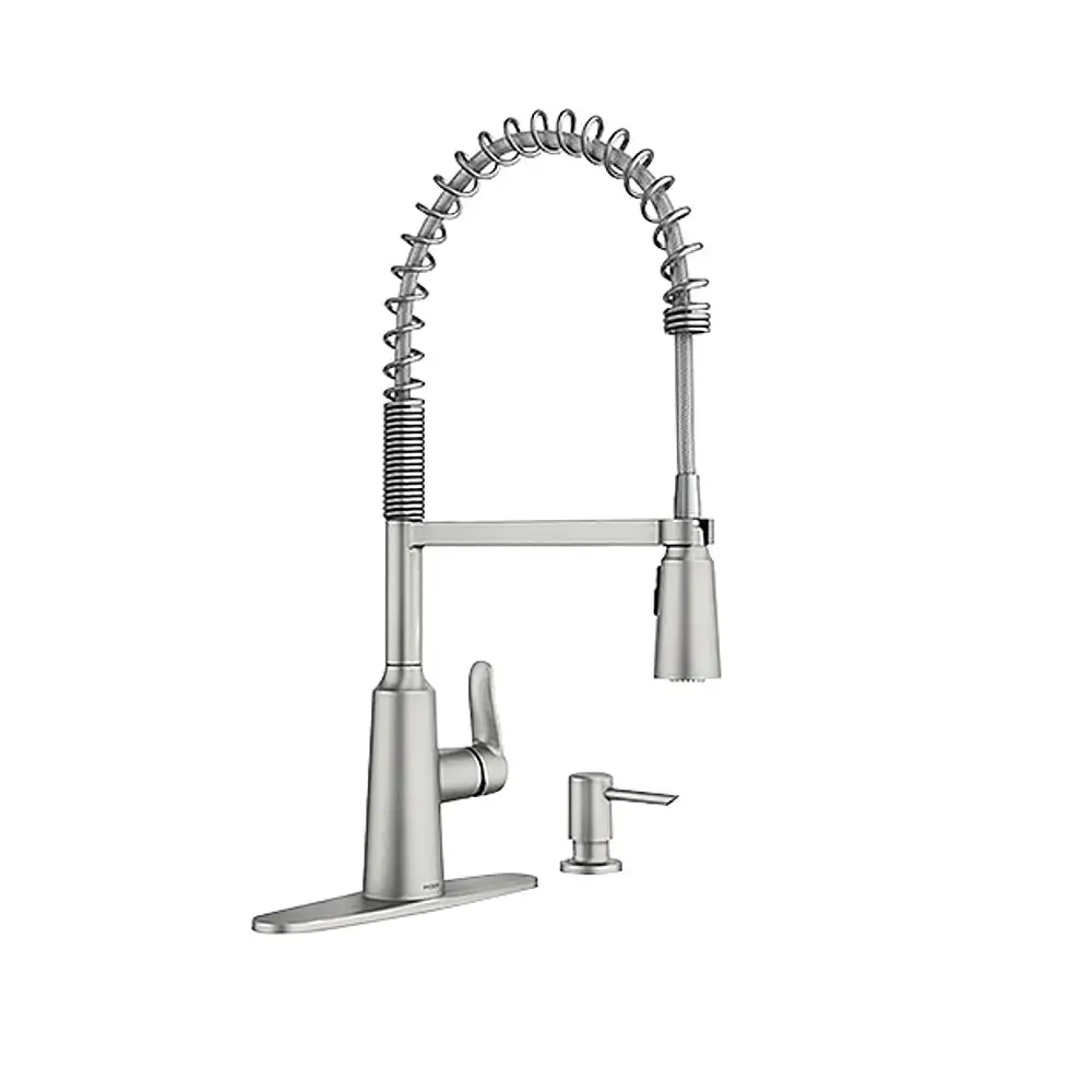 Moen 87807SRS Edwyn Single Handle High Arc Kitchen Faucet