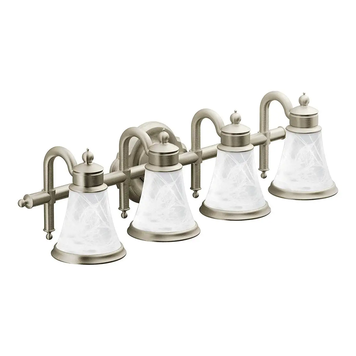 Moen YB9864BN Waterhill Quadruple Bathroom Vanity Light