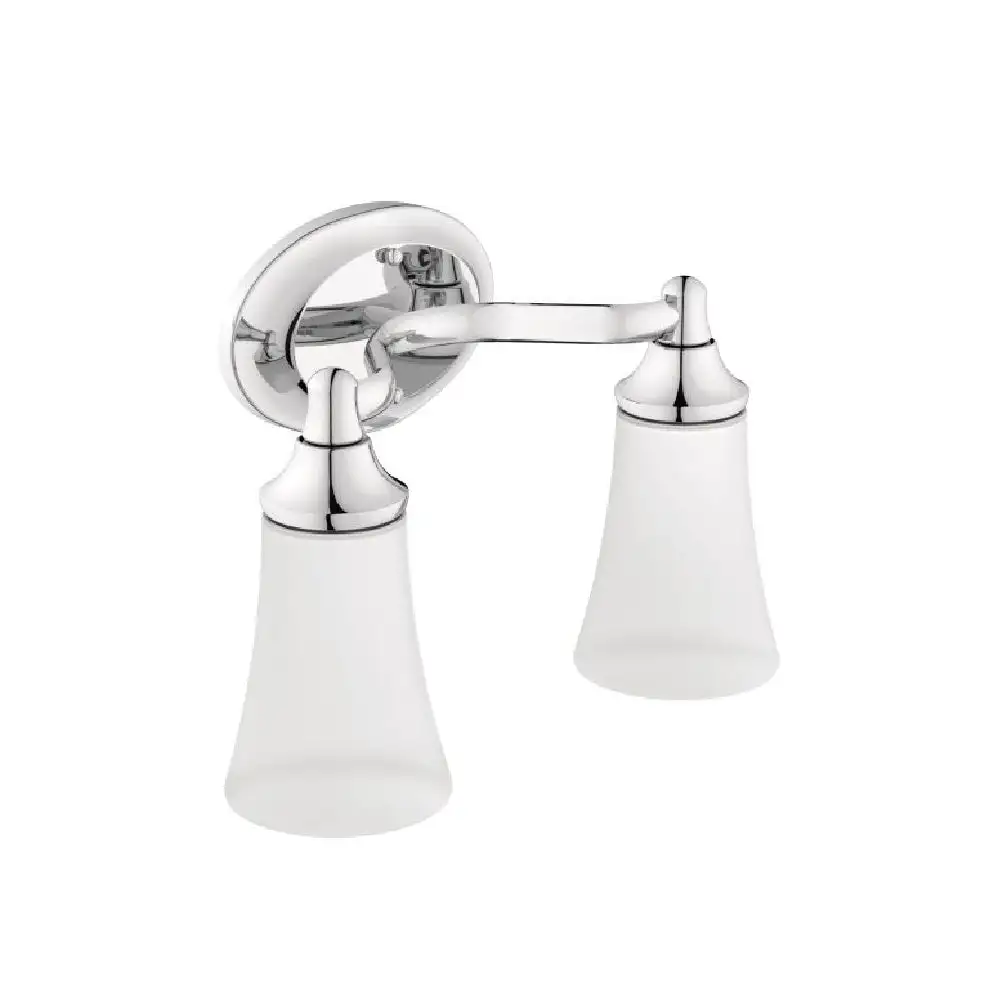 Moen YB2862CH Eva Double Globe Bathroom Vanity Light