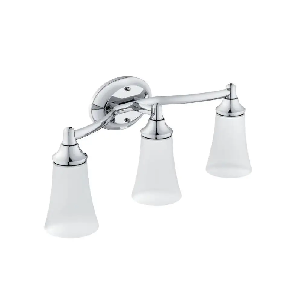 Moen YB2863CH Eva Triple Globe Bathroom Vanity Light