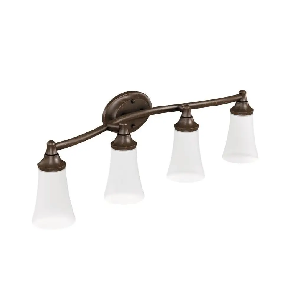 Moen YB2864ORB Eva Quadruple Globe Bathroom Vanity Light