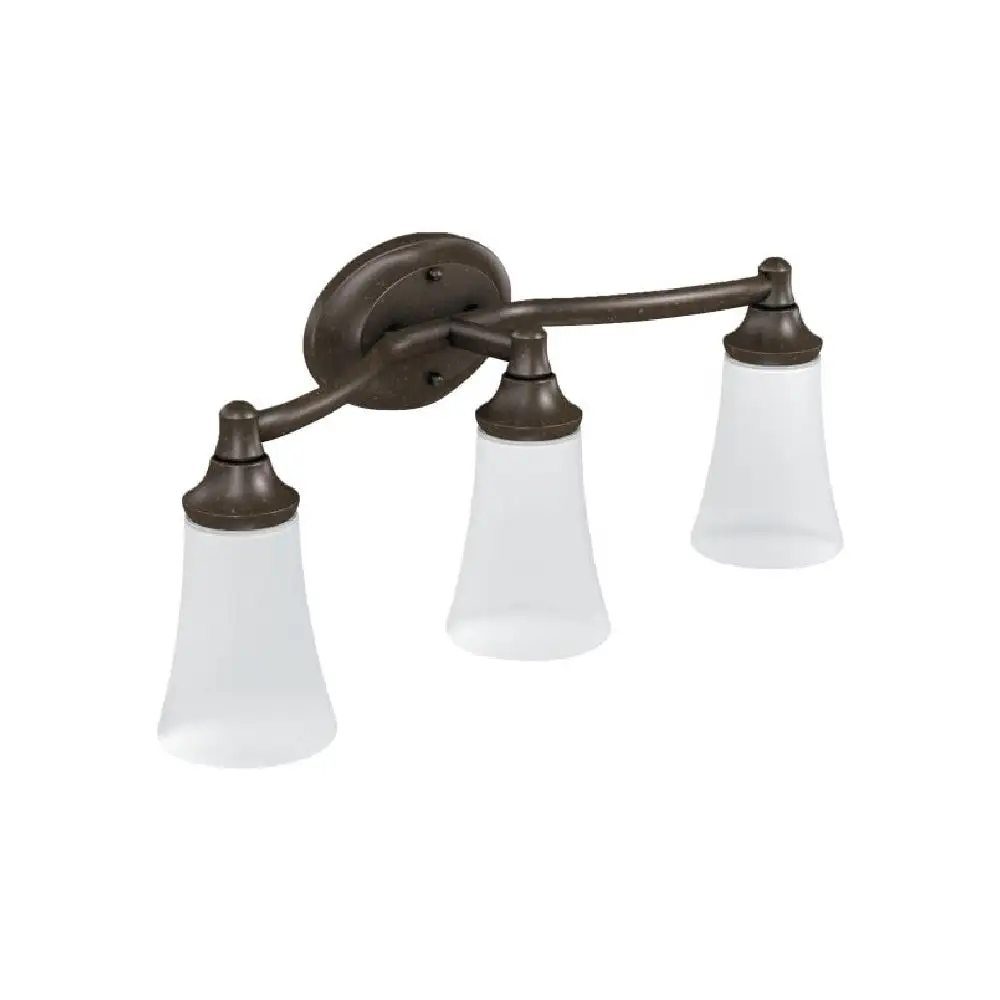 Moen YB2863ORB Eva Triple Globe Bathroom Vanity Light