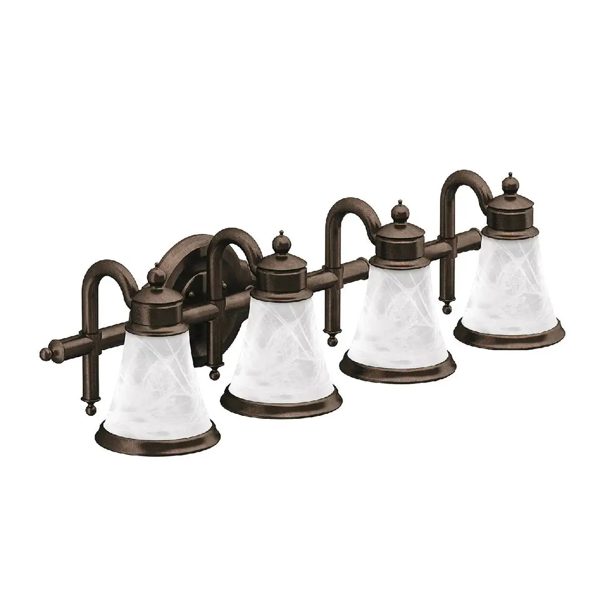 Moen YB9864ORB Waterhill Quadruple Bathroom Vanity Light