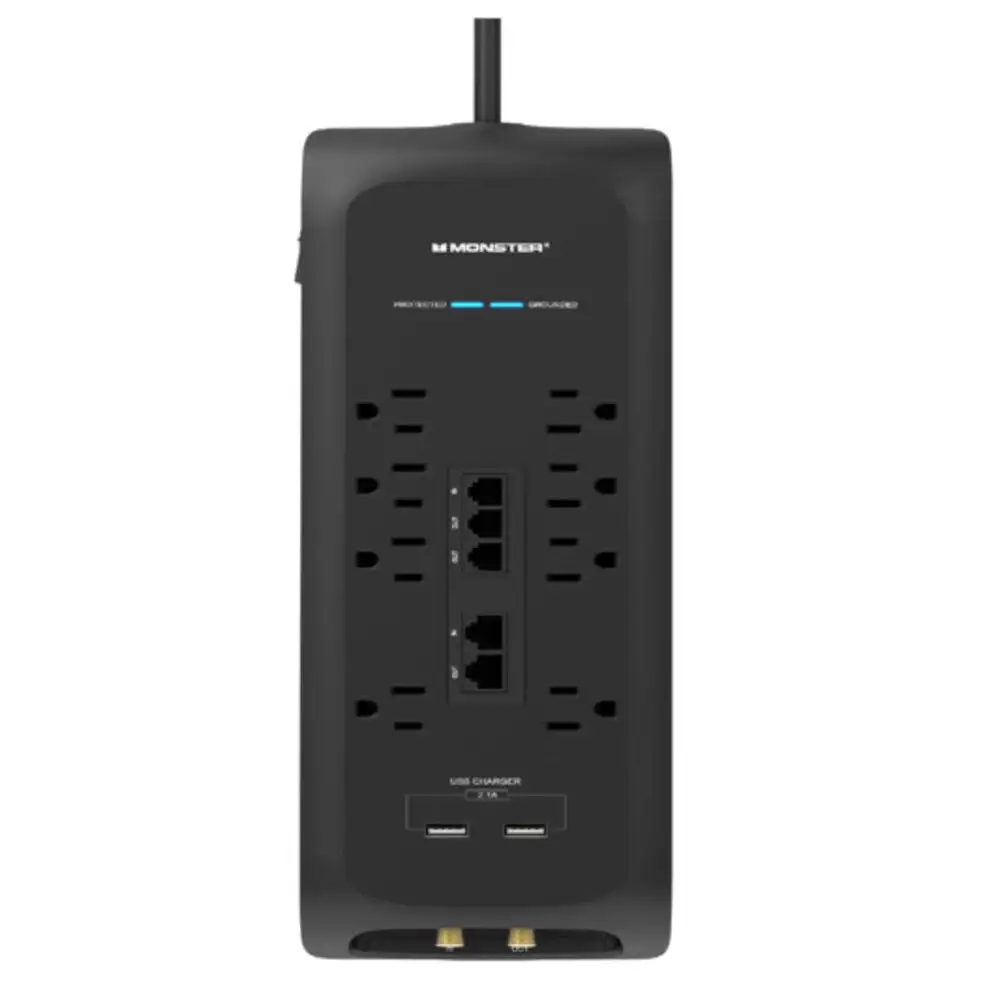 Monster 1812 Just Power It Up Power Strip With Surge Protection