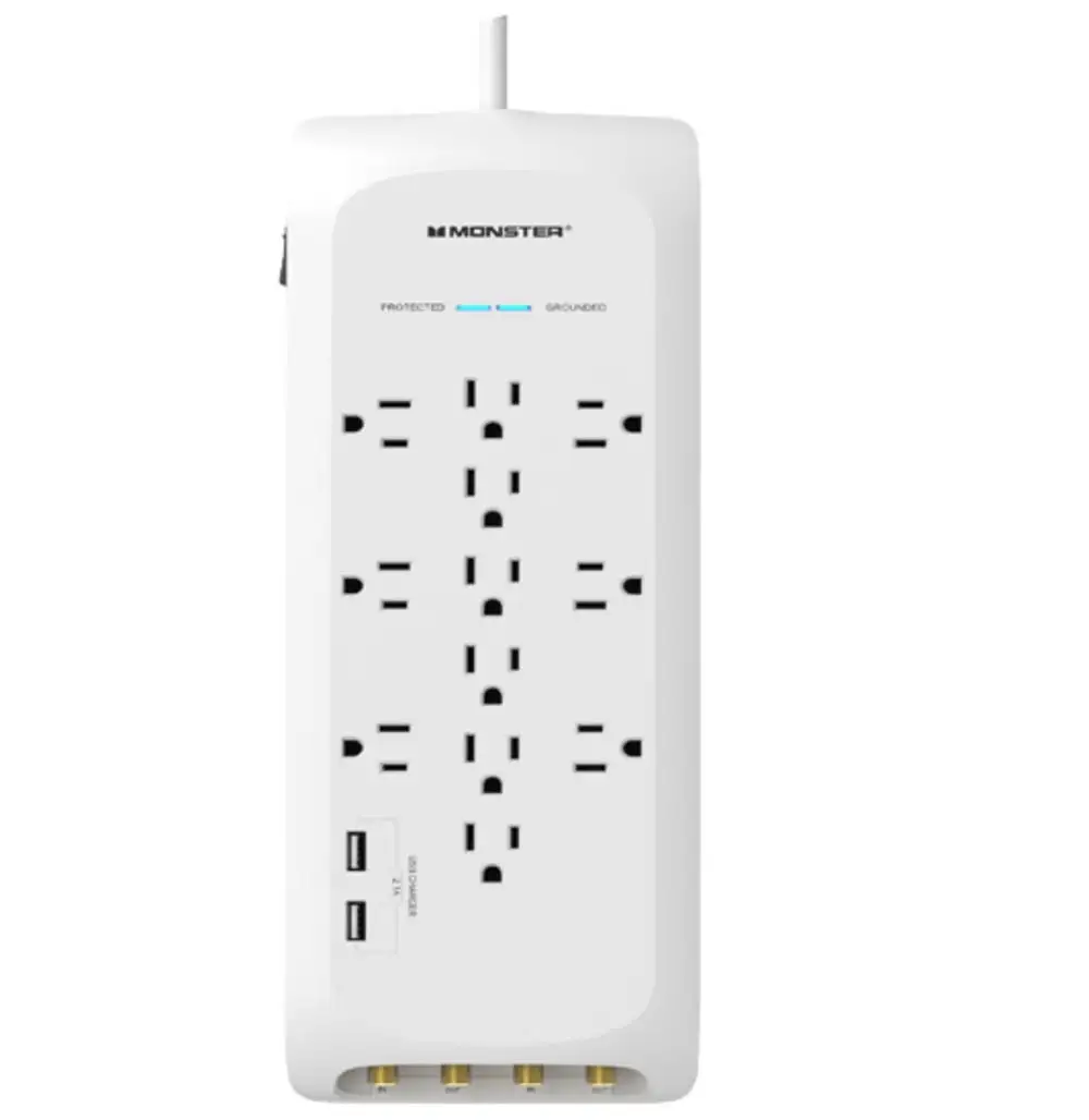 Monster 1813 Just Power It Up Power Strip With Surge Protection