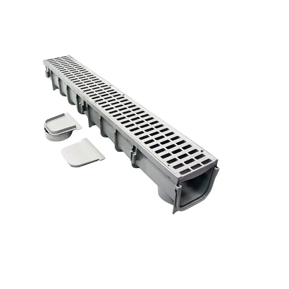 NDS 864G Rectangle Channel Grate Drain Kit