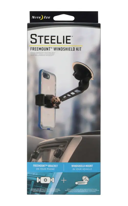 Nite Ize STFWK-01-R8 Steelie Freemount Universal Windshield Cell Phone Mount