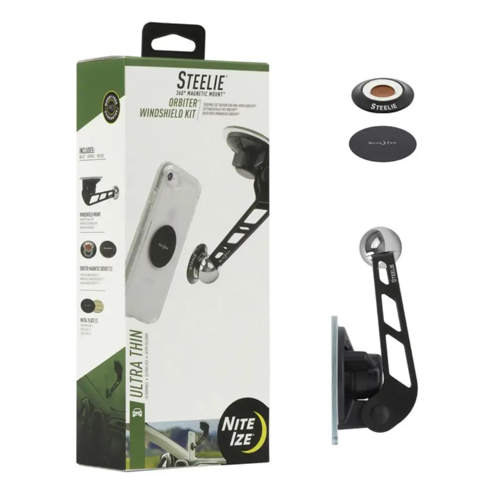 Nite Ize STOWK-01-R8 Steelie Windshield Kit