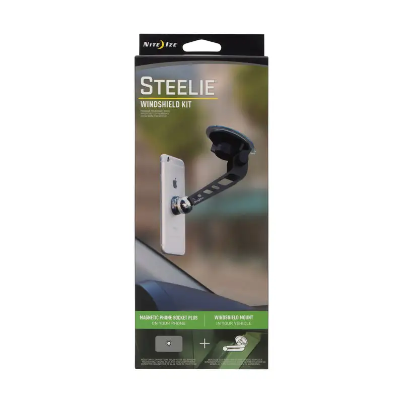 Nite Ize STWSK-01-R8 Steelie Universal Windshield Cell Phone Mount