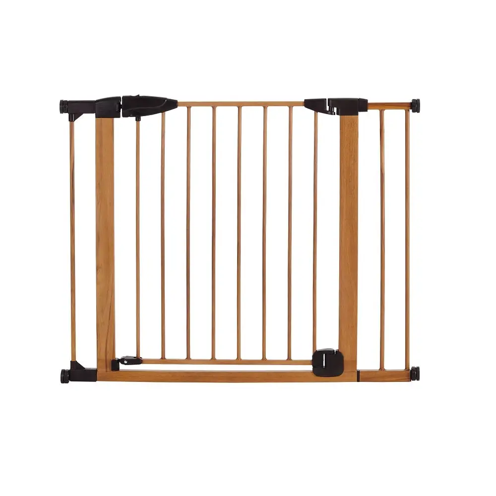 North States 5347 WoodCraft Steel Auto-Close Toddler Gate