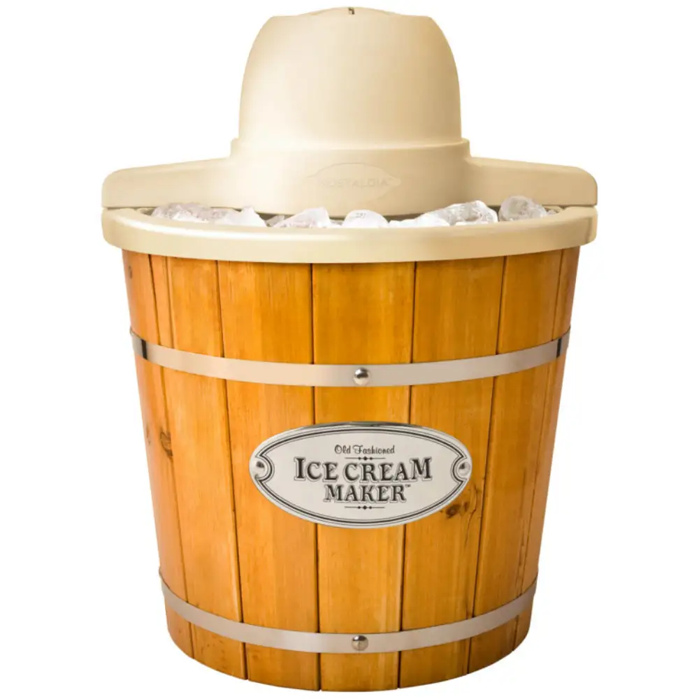 Nostalgia WICML4L Wood Bucket Ice Cream Maker