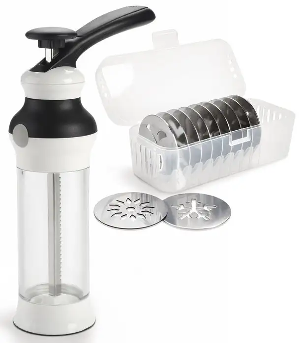 Oxo 1257580 Good Grips Cookie Press with Stainless Steel Disks