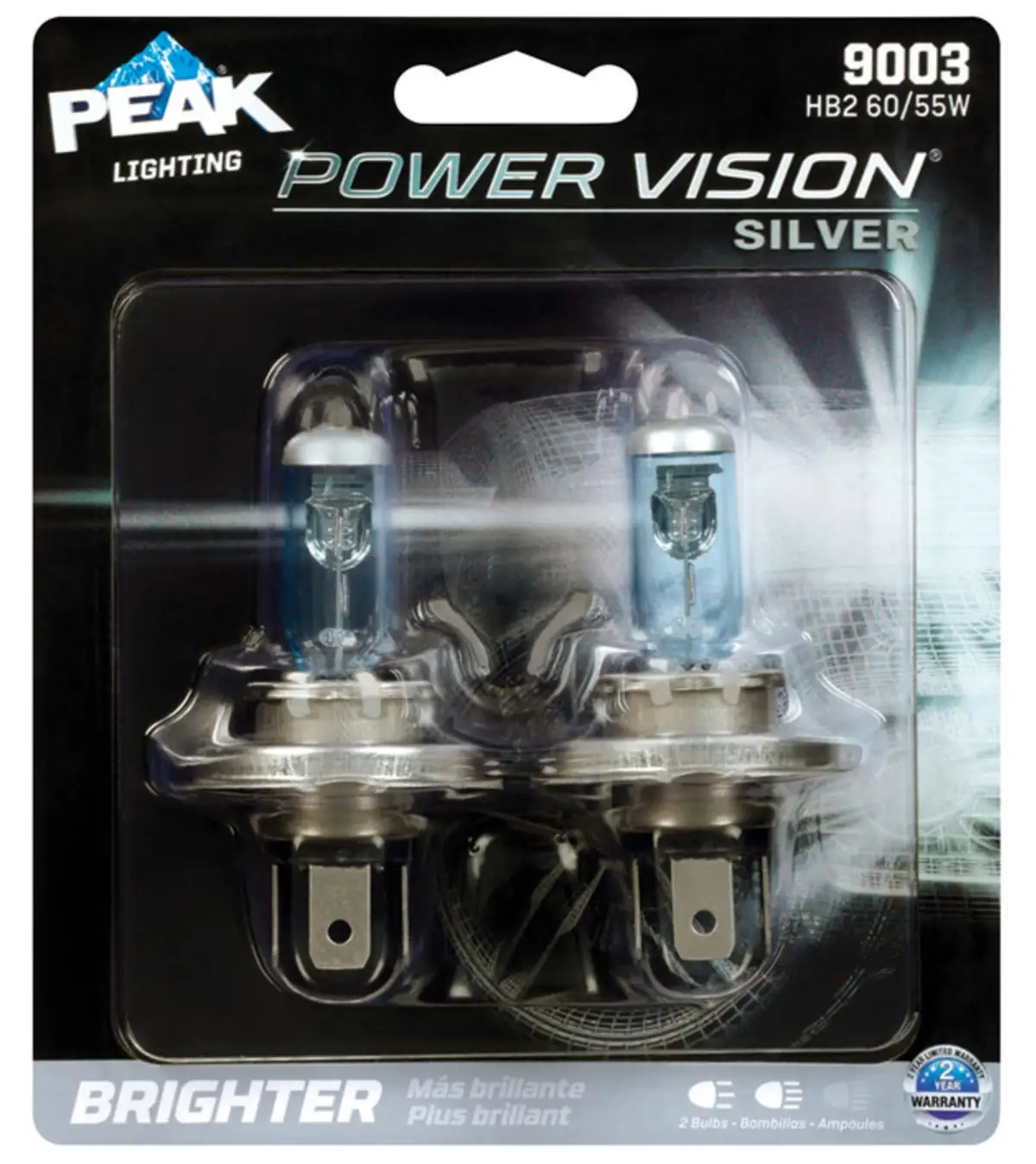 Peak 9003PVS-2BPP Power Vision Automotive Bulbs