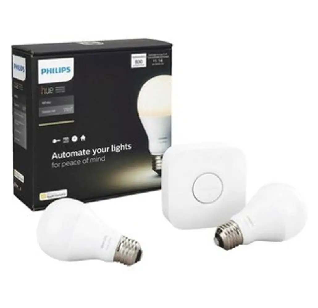 Philips 530337 Hue A-Line A19 LED Smart Bulb Starter Kit