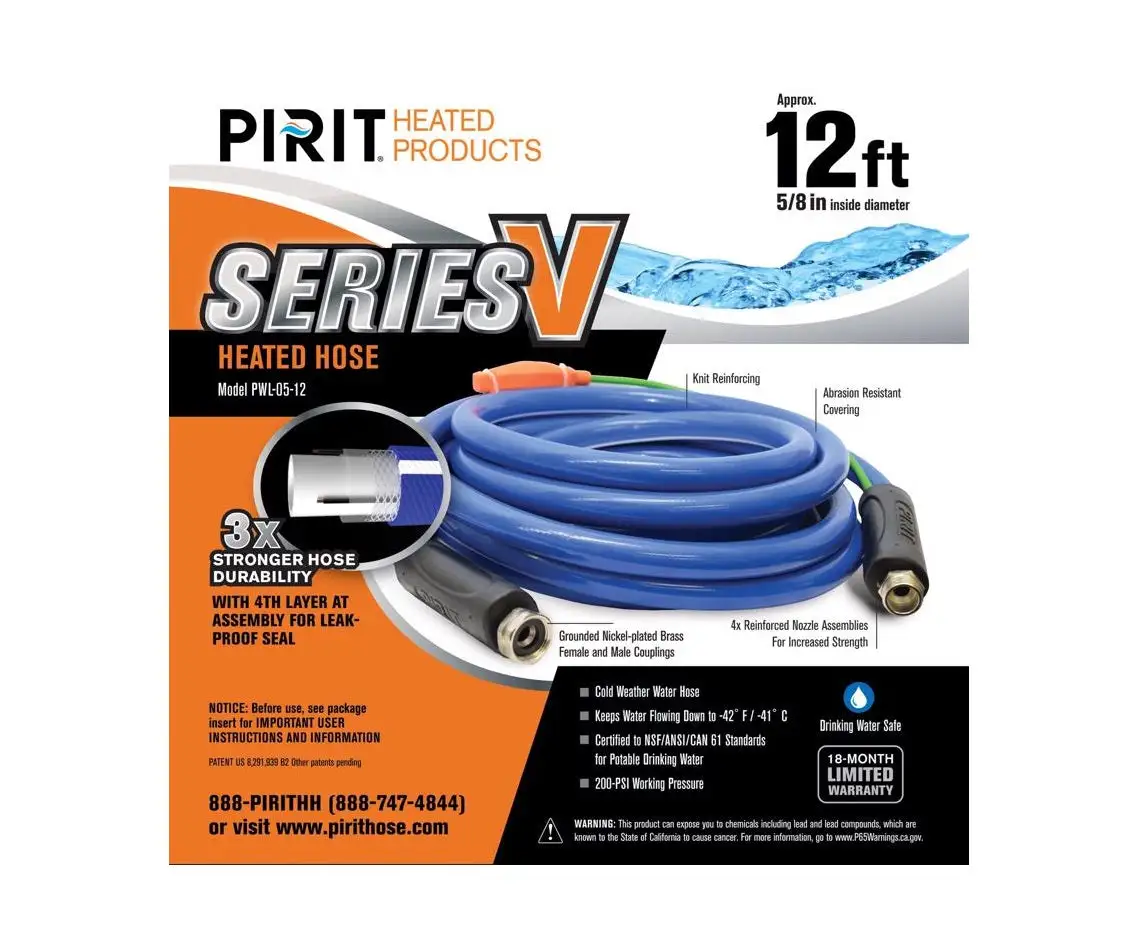 Pirit PWL-05-12 Series V Medium Duty Heated Hose