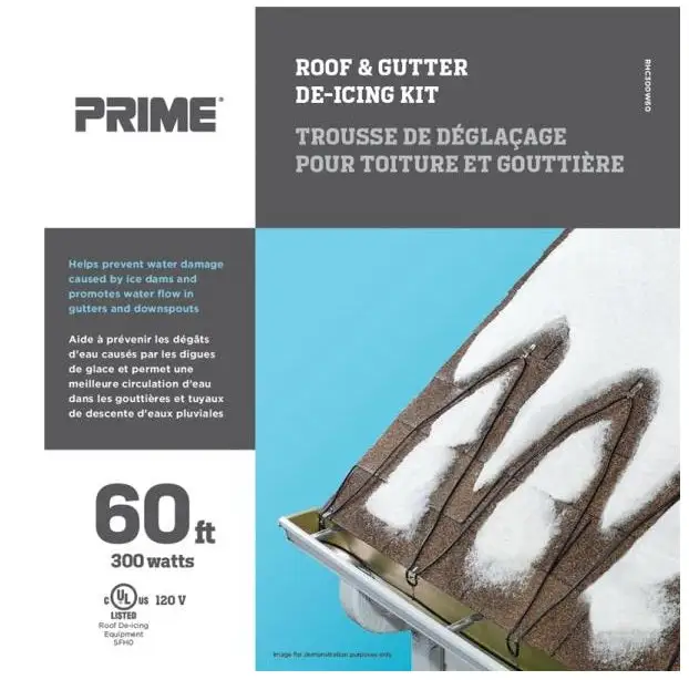 Prosource ORRHC300W60 Roof And Gutter De-Icing Cable Kit