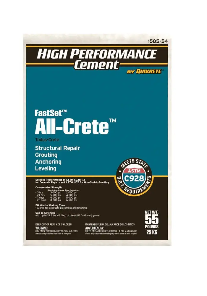 Quikrete 1585-54 FastSet All-Crete Cement