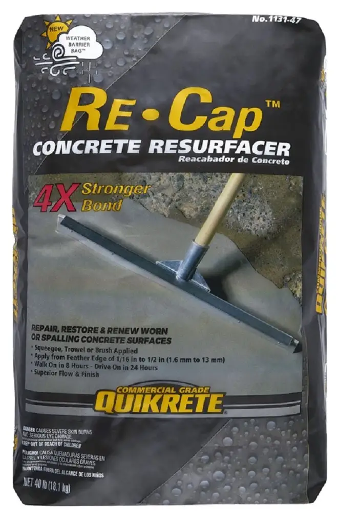 Quikrete 113147 Re-Cap Concrete Resurfacer