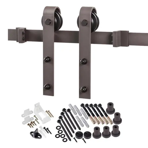 Renin BD102K-78 Bent Strap Barn Door Hardware Kit