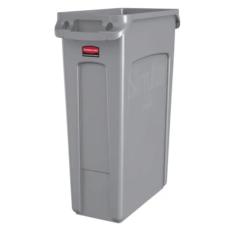 Rubbermaid Commercial FG354060GRAY Slim Jim Garbage Can