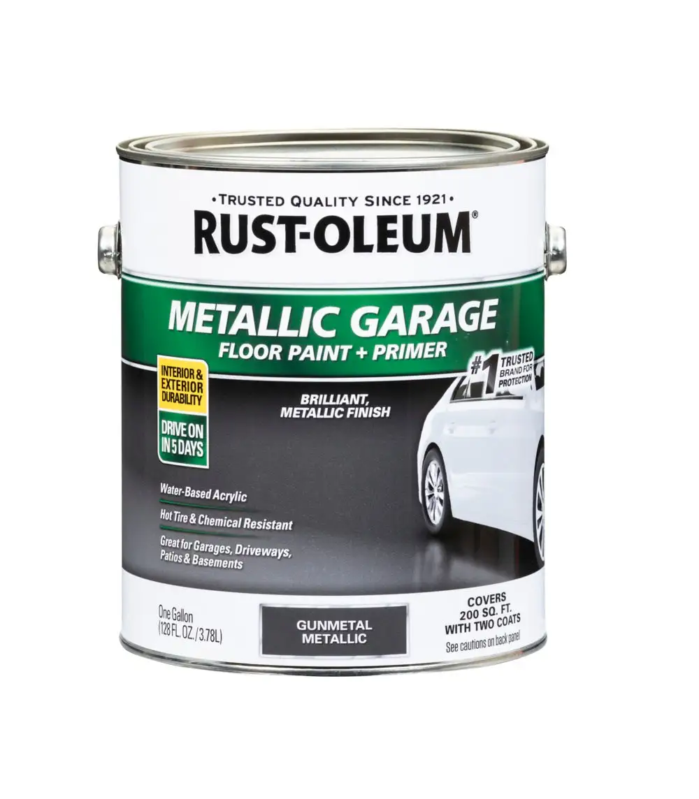 Rust-Oleum 349353 Concrete and Garage Metallic Floor Paint