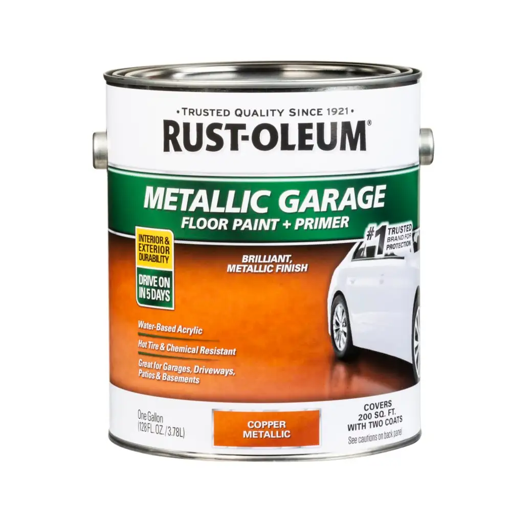 Rust-Oleum 349355 Concrete and Garage Metallic Floor Paint