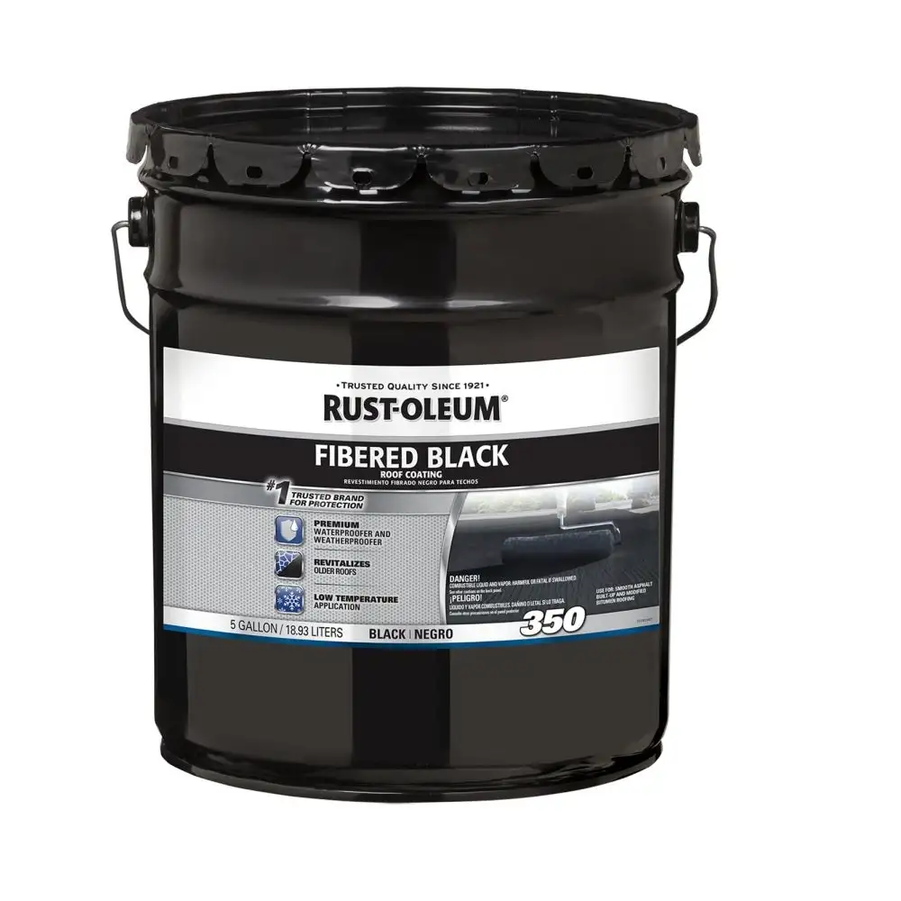 Rust-Oleum 301999 Fibered Black Roof Coating