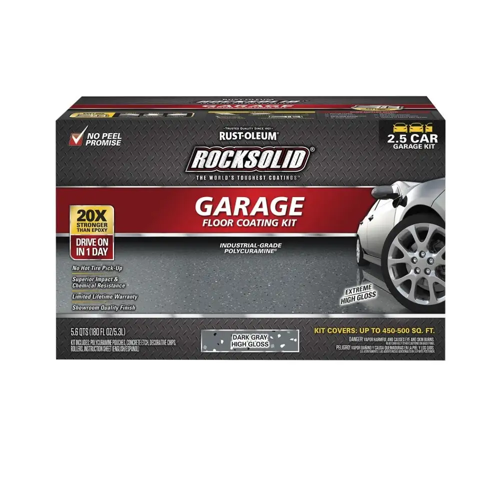 Rust-Oleum 317284 RockSolid Polycuramine Garage Floor Coating Kit