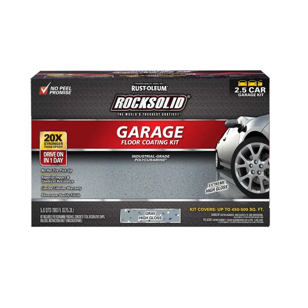 Rust-Oleum 293513 RockSolid Polycuramine Garage Floor Coating Kit