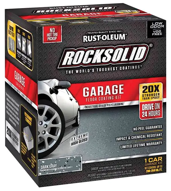 Rust-Oleum 317286 RockSolid Polycuramine Garage Floor Coating Kit