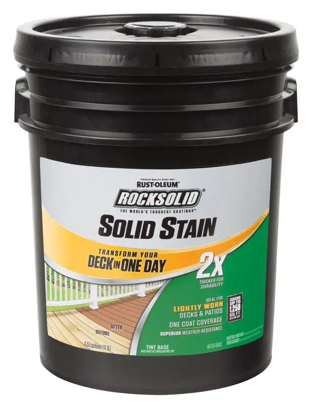 Rust-Oleum 305831 RockSolid 2X Solid Color Water-Based Deck Resurfacer