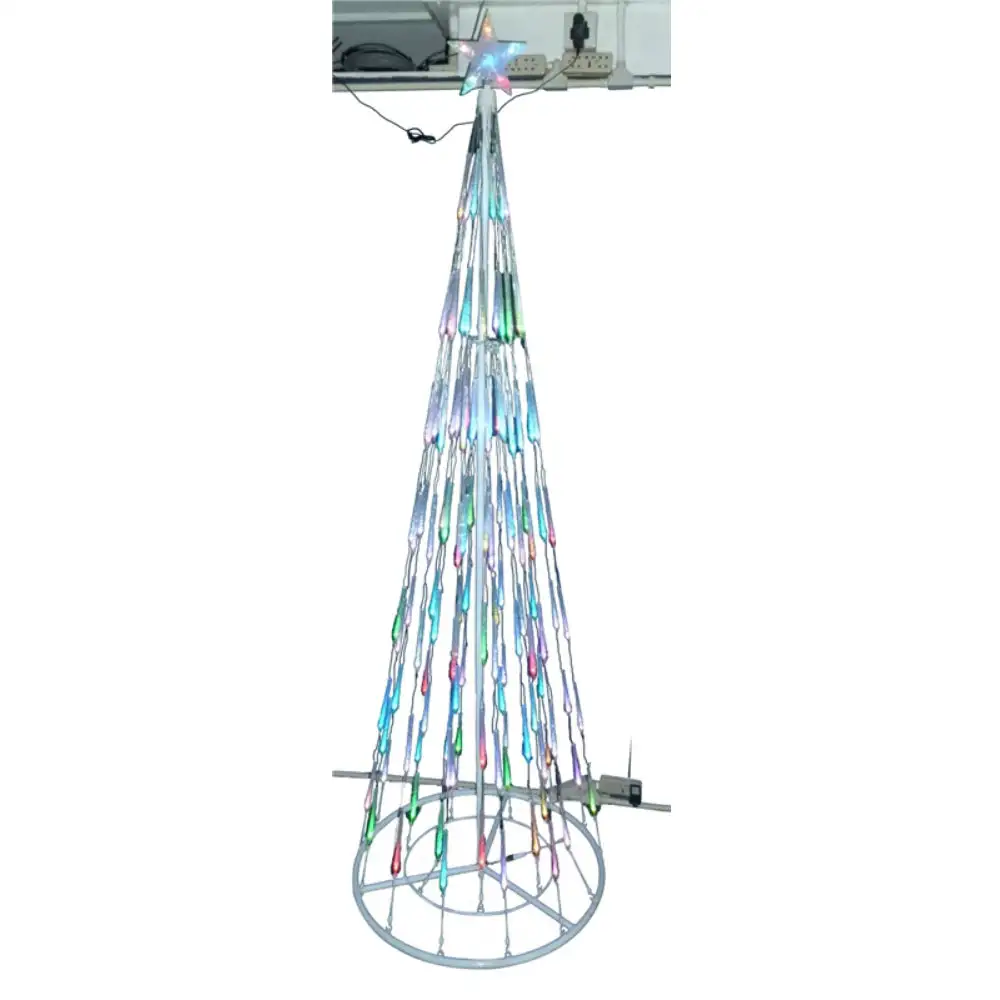 Santas Forest 60407 Changing LED Bubble Light Cone Tree