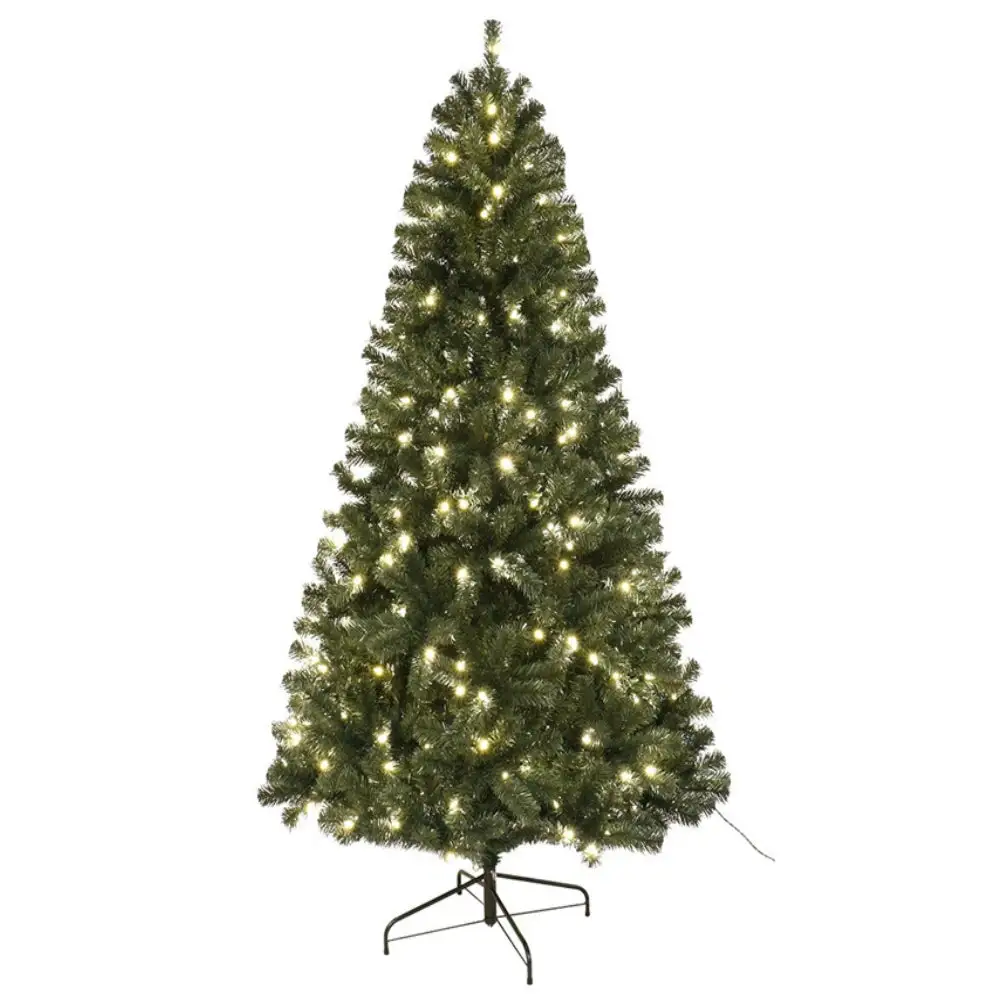 Santas Forest 61970 Noble Fir Sheared Prelit Christmas Tree