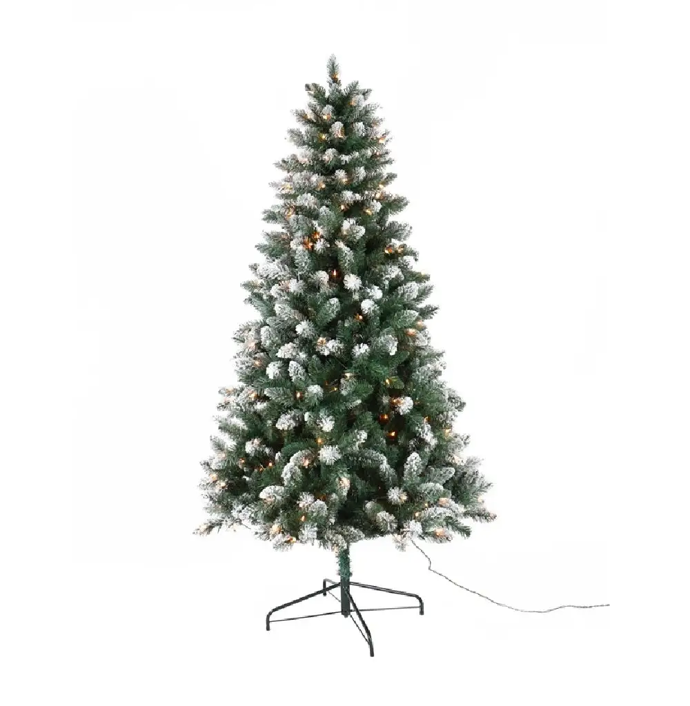 Santas Forest 50766 Prelit Spruce Frost Artificial Christmas Tree