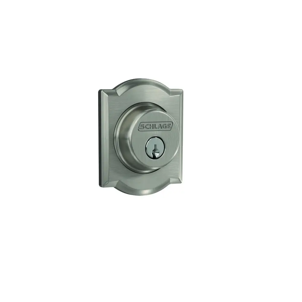 Schlage B60GCCAM619 Camelot Single Cylinder Deadbolt