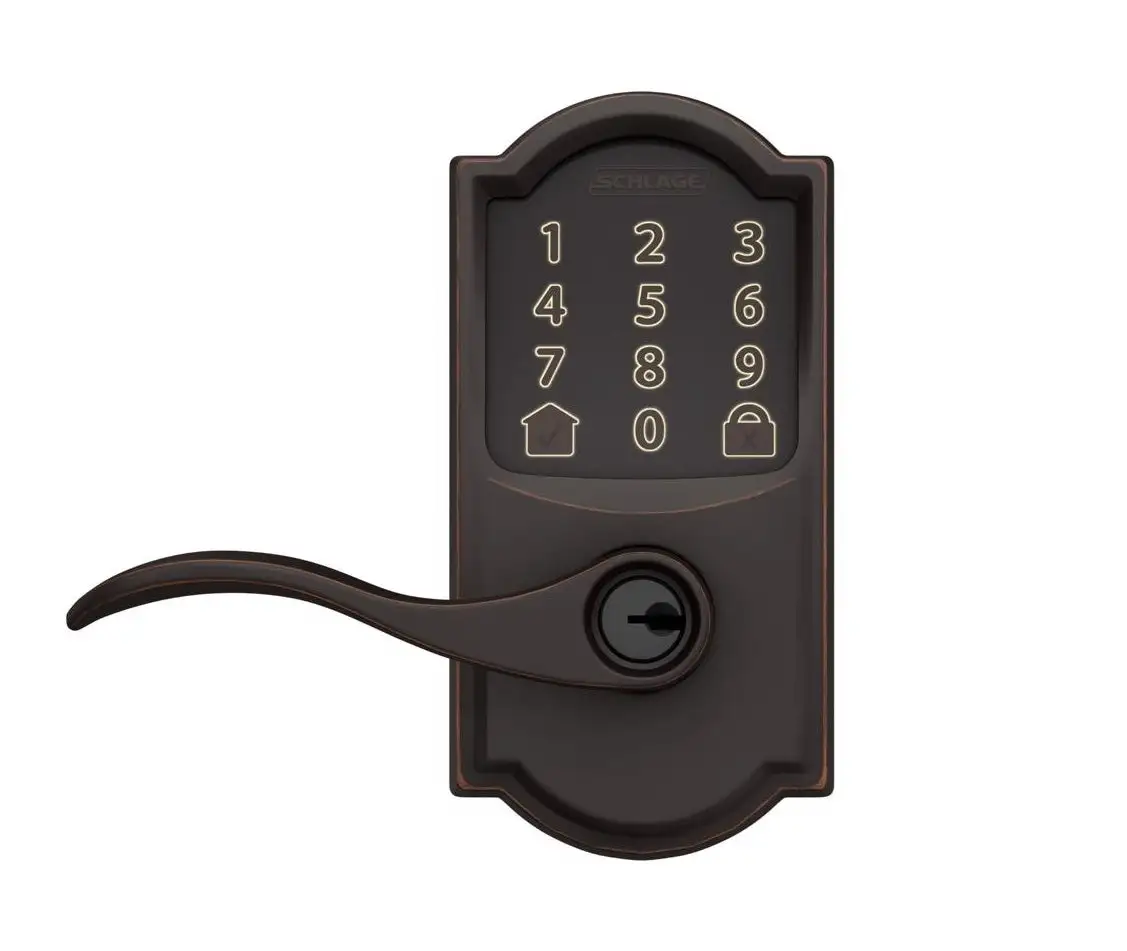 Schlage FE789WBVCAM716ACC Encode WiFi Deadbolt with Accent Lever