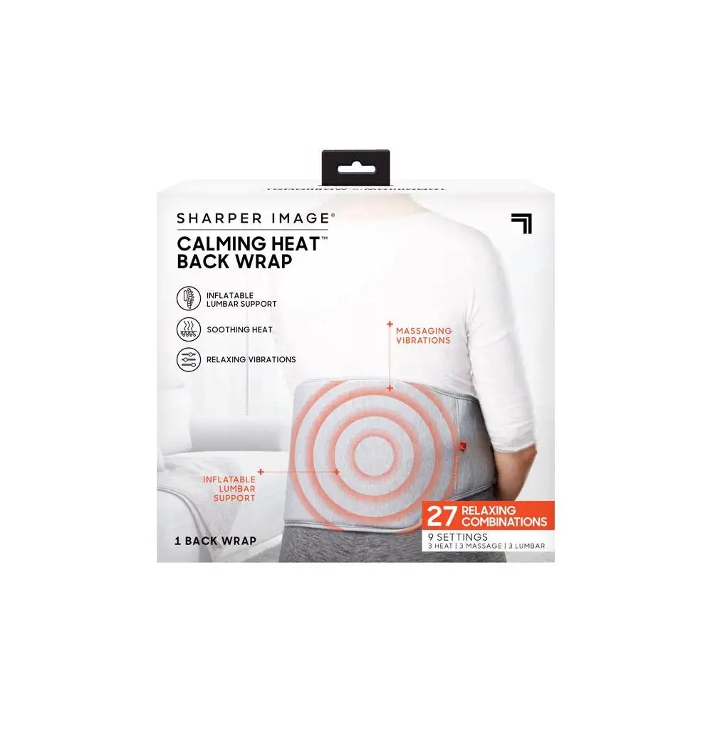 Sharper Image CWT41003 Calming Heat Back Wrap