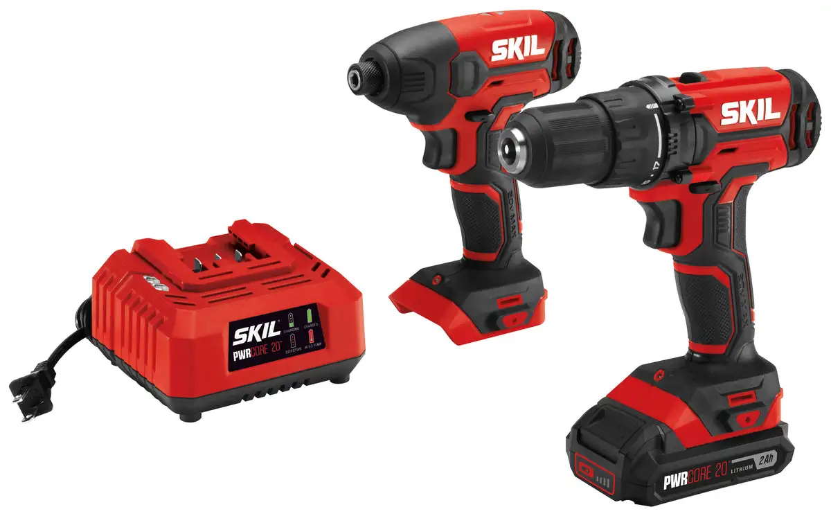 Skil CB739001 Cordless Drill Driver and Impact Driver Kit