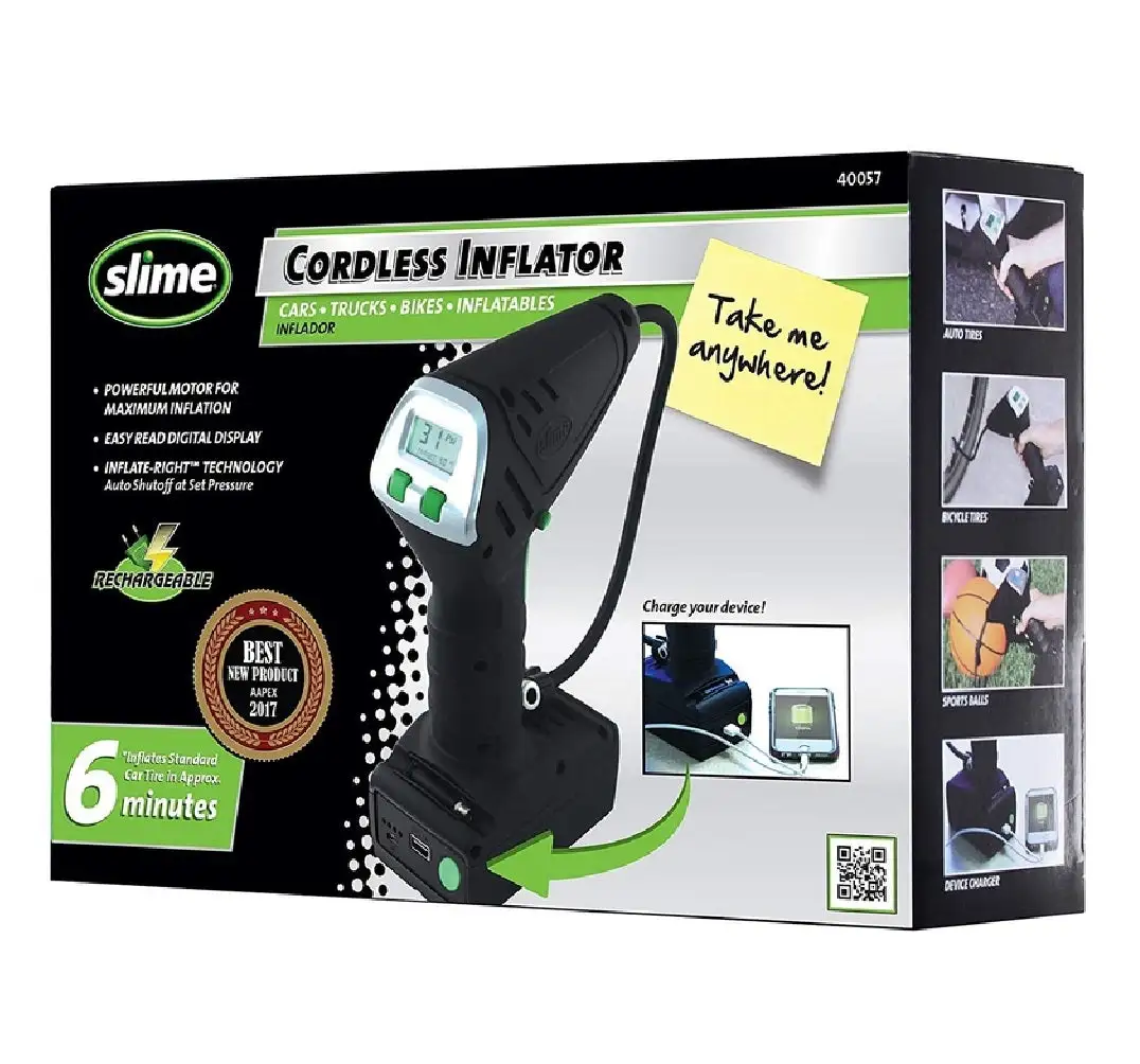 Slime 40057 Cordless Tire Inflator