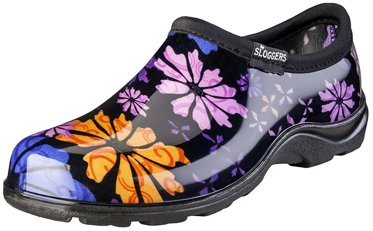 Sloggers 5116FP10 Flower Power Women's Rain and Garden Shoe