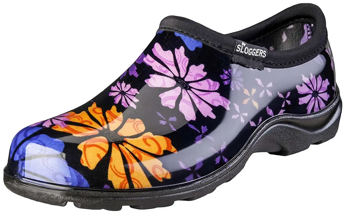 Sloggers 5116FP06 Flower Power Women's Rain and Garden Shoe