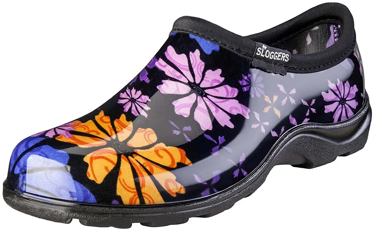 Sloggers 5116FP07 Flower Power Women's Rain and Garden Shoe