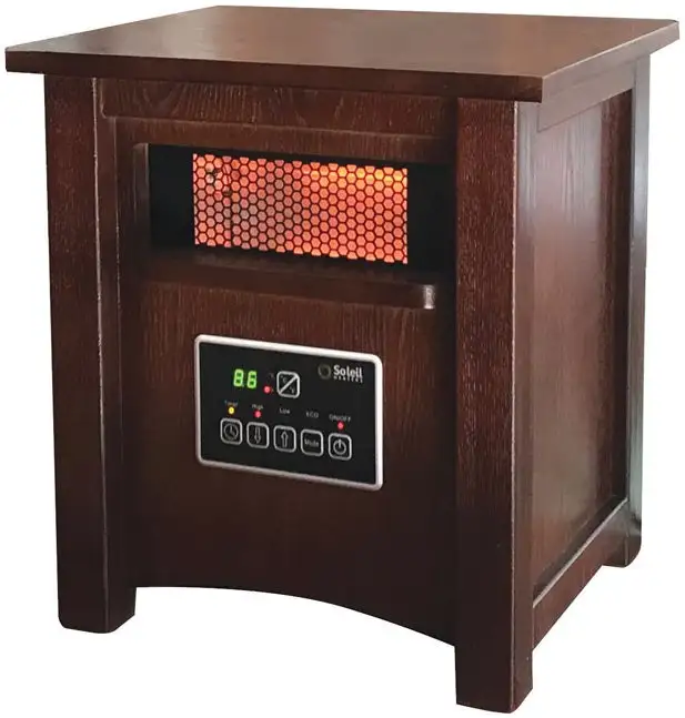 Soleil WH-94H Thermostat Infrared Cabinet Heater