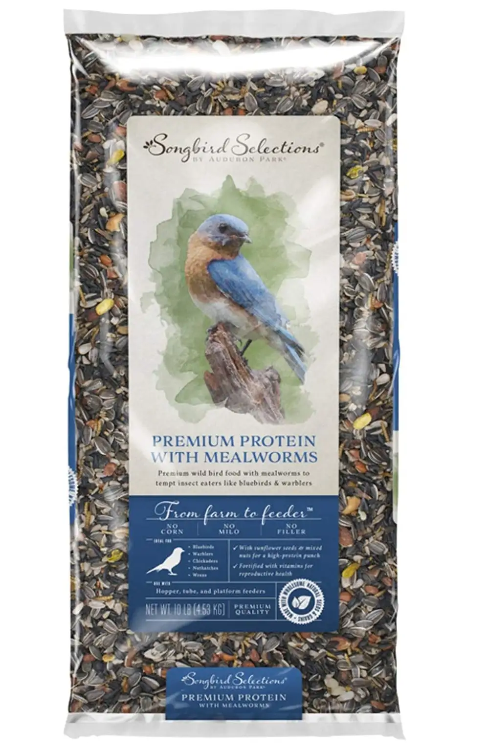 Songbird Selections 13633 Premium Protein with Mealworm Wild Bird Food