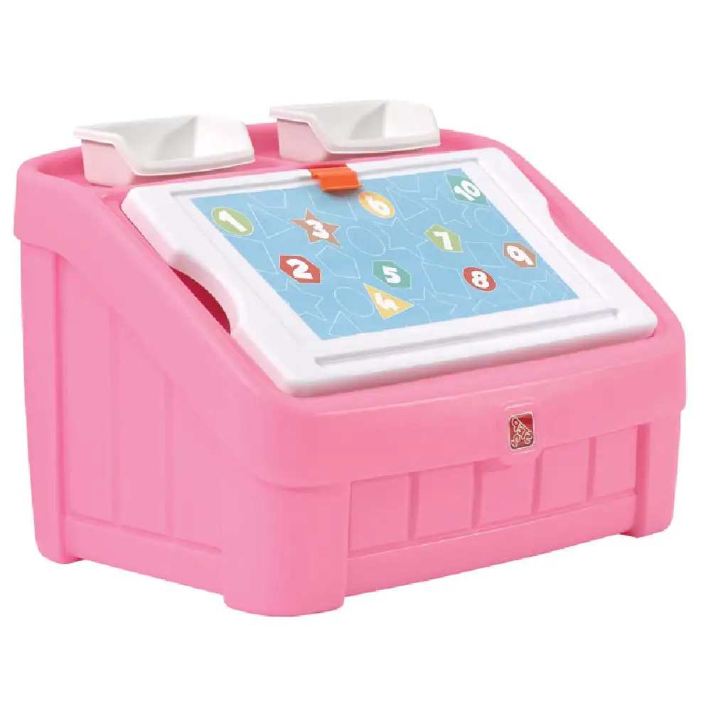 Step 2 848800 2-in-1 Kids Toy Box and Art Lid