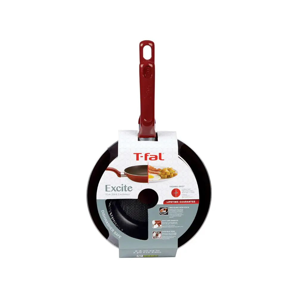 T-Fal B039S264 Excite Aluminum Fry Pan Set