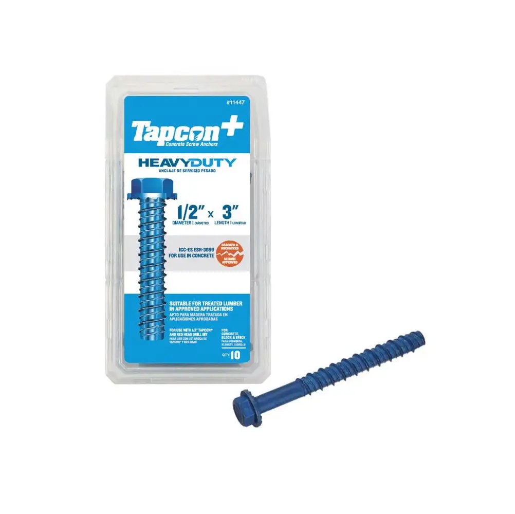 Tapcon 11447 Hex Washer Head Concrete Screws